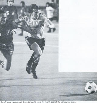 NASL Soccer Chicago Sting 77 Home Ron Moore, Whitecaps