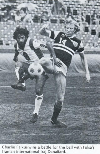 NASL Soccer Chicago Sting 79 Road Charlie Fajkus, Roughnecks