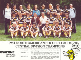 NASL Soccer Chicago Sting 81 Road Team