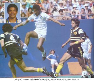 NASL Soccer Chicago Sting 82 Road Back Derek Spalding Cosmos Richard Chinapoo, Paul Hahn