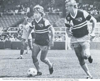 NASL Soccer Chicago Sting 82 Road Gordon Hill, Peter, Sockers