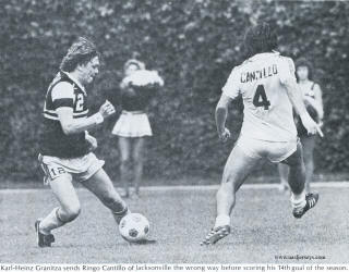 NASL Soccer Chicago Sting 82 Road Karl-Heinz Granitza, Tea Men Ringo Cantillo