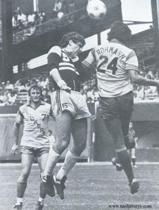 NASL Soccer Chicago Sting 82 Road Paul Hahn, Sockers Mike Stojanovic