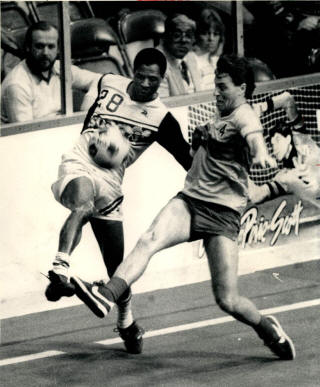 MISL Chicago Sting 1984-85 Frantz Mathieu, Wichita Wings 2-24-1985.jpg