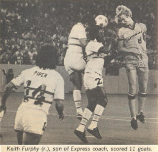 NASL Soccer Ft. Lauderdale Strikers 78 Home Back Norman Piper