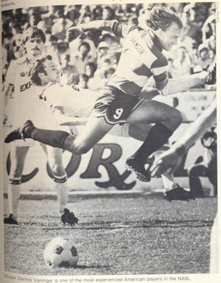 NASL Soccer Ft. Lauderdale Strikers 78 Road Back Dennis Vaninger