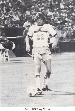 NASL Soccer California Surf 79 Home Tony Crudo