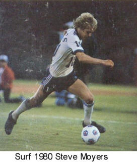 NASL Soccer California Surf 80 Home Back Steve Moyers