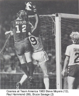 NASL Soccer Team America 83 Home Back Bruce Savage