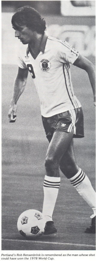 NASL Soccer Portland Timbers 80 Home Rob Rensenbrink