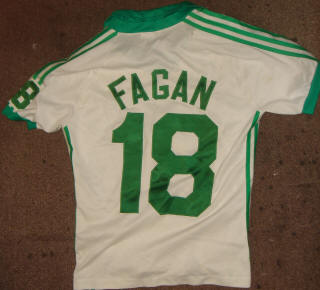 NASL Soccer Portland Timbers 81 Home Jersey Bernie Fagan 2 Back