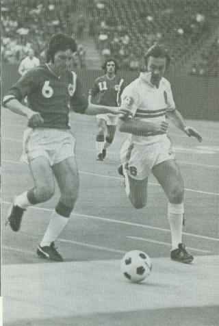 NASL Soccer Boston Minutemen at Tornado 1974 Roy Turner, Frank Barlow