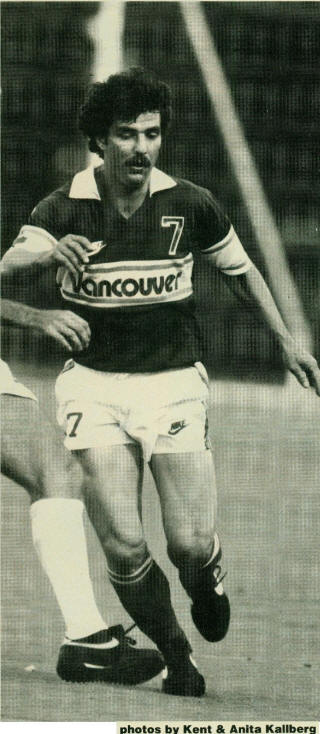 NASL Soccer Vancouver Whitecaps 82 Road Buzz Parsons, 5-8-82