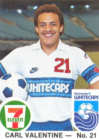 NASL Soccer Vancouver Whitecaps 83 Home Carl Valentine